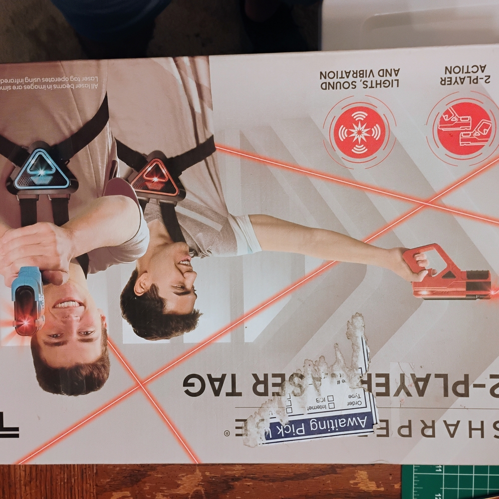 Sharper Image Red and Blue Laser Tag Blasters